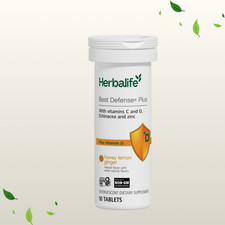 Herbalife Best Defense Plus Honey Lemon Ginger Vitamin C Zinc Immune 10 Tablets