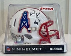 Earl Campbell Signed Houston Oilers Riddell Speed Mini Helmet PSA Auth