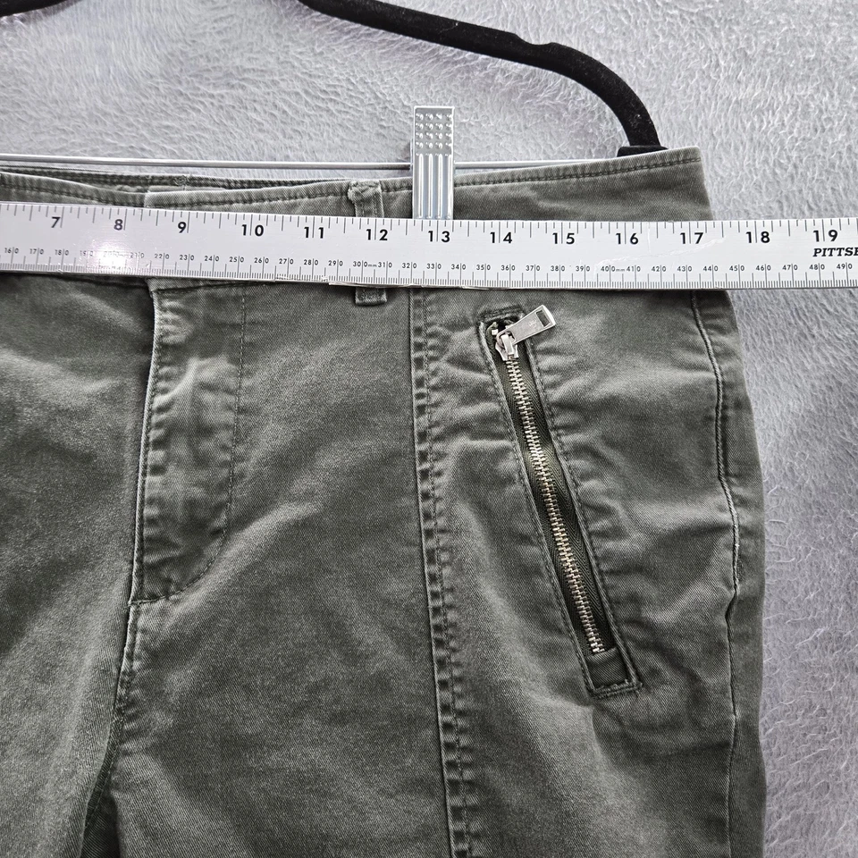 Брюки женские Lauren Ralph 12 серые карго саржа молния 26 дюймов внутренний шов для улицы - Изображение 3 из 4