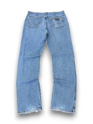 Vintage Light Wash Wide Leg Denim Jeans Baggy Y2K Skater Streetwear Pants