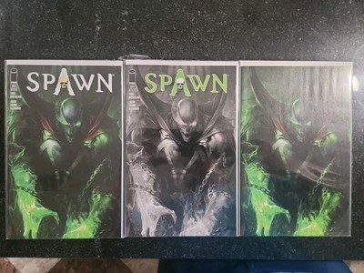 Spawn 284 Complete High Grade A B C Cover Set Virgin Trade b&w McFarlane 