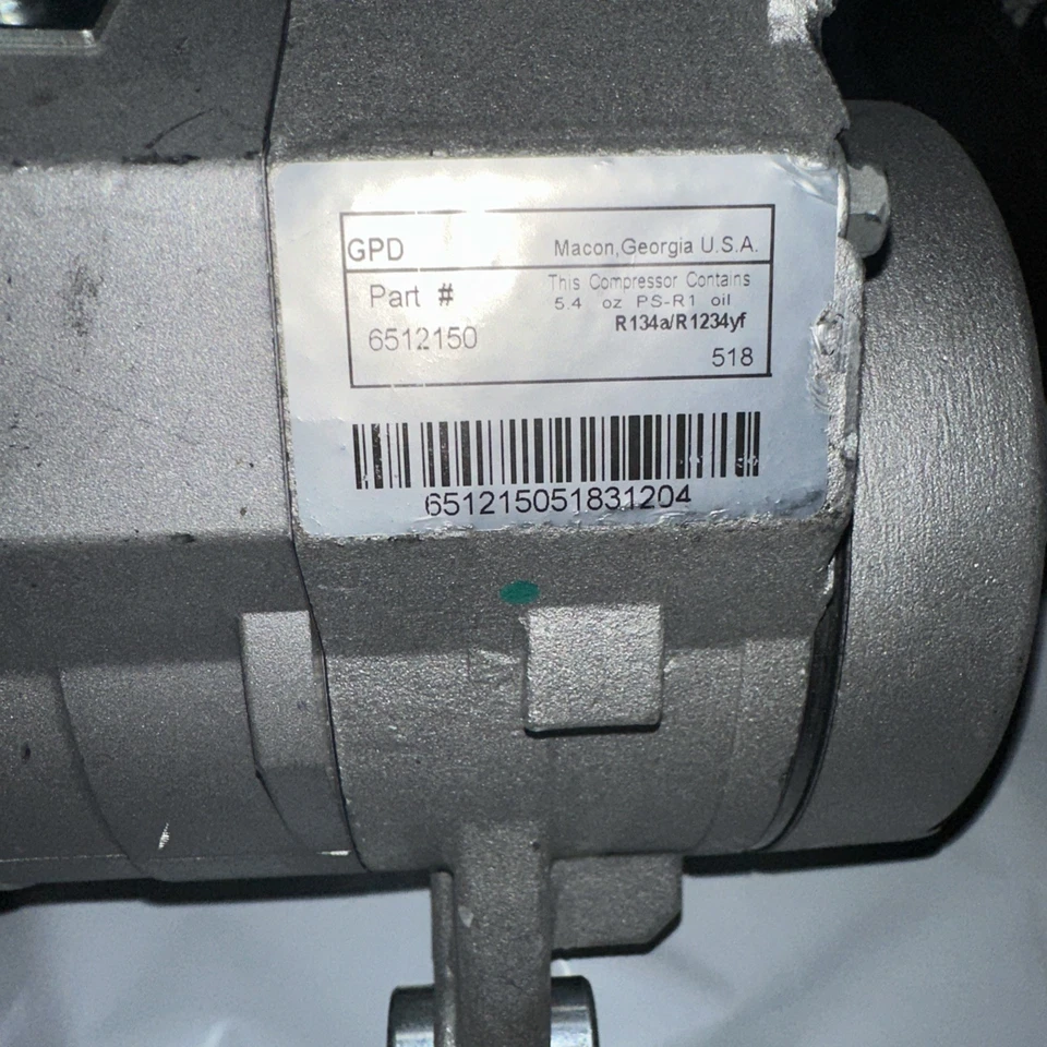 COMPRESOR GPD APTO PARA DODGE DAKOTA, RAM 1500, RAM 2500, MITSUBISHI RAIDER 6512150 Foto 2 de 4