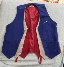 Patriotic Set of 3 Mens Vest - Red, Blue, Lt Gray Size XXL