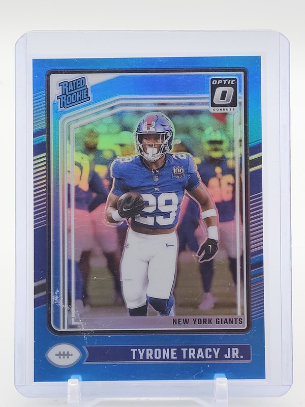 TYRONE TRACY JR. 2024 DONRUSS OPTIC RATED ROOKIE AQUA PRIZM /299 RC Q4961