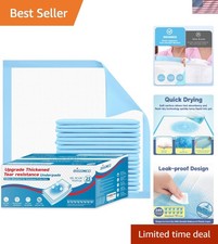 Tear-Resistant Disposable Bed Pads 36" x 36" 25 Count Super Absorbent Underpa...