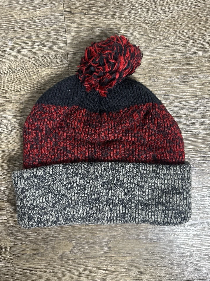 47 Chapéu de Inverno Masculino Houston Texans Vermelho Azul Algemado Pom Malha Tobogã Gorro NFL - Imagem 2 de 4