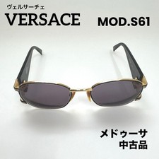 Occhiali da sole vintage Gianni Versace Medusa MOD S61 COL 16L oro nero