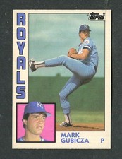 Mark Gubicza Royals Rookie Pitcher 1984 Topps Traded MLB Baseball Card #45T RC. rookie card picture