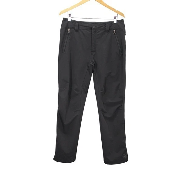 REI Mistral Men's Black Wind Resistant Soft Shell Outdoor Pants Size 35x29.5
Opens in a new window o