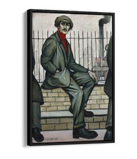 UNEMPLOYED, L.S. LOWRY - FLOAT EFFECT CANVAS ARTWORK PICTURE PRINT
