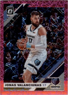 2019-20 Donruss Optic Pink Velocity #130 Jonas Valanciunas /79 - BSK