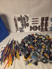Red Knex Large Storage Case with Large Amount of K'nex Also Some Manuals