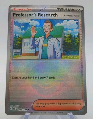 Pokémon TCG Professor's Research Pokeball 123/131 Prismatic Evolutions NM