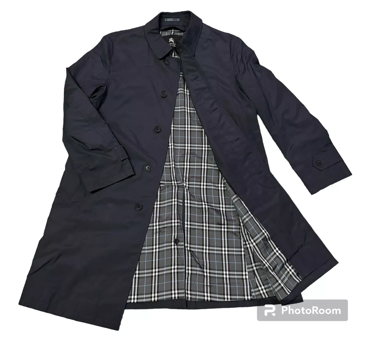 Burberry black top label trench coat