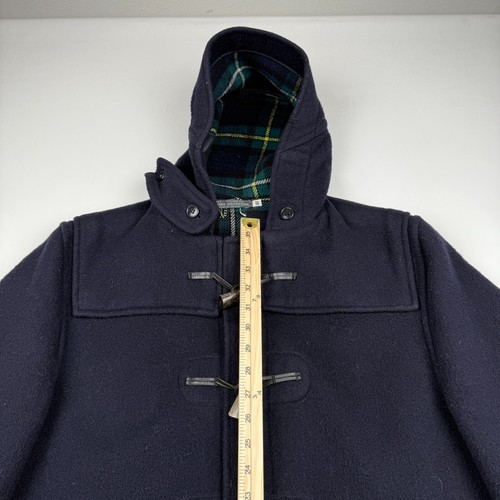 Vintage Brooks Brothers Duffle Horn Toggle Coat Size 44 Navy Made in England - Picture 5 of 9