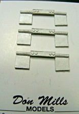  3 Sets 56 Truck Tractor Mud Flaps/Tail Lights  cast metal 