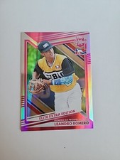 2022 Panini Elite Extra Leandro Romero PINK #190 Dominican Prospect 