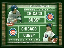 2014 Bowman Draft Dual Draftees #DD-SS Kyle Schwarber / Jake Stinnett