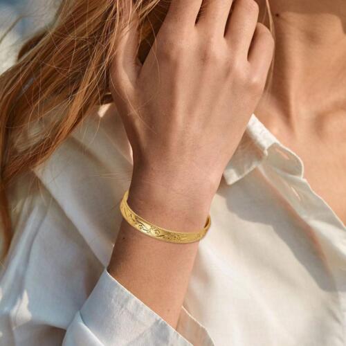 Set Bracciale Magnetico Rame Massiccio Arthriti Uomo Donna Set Bracciale Fiore* - Foto 4 di 13