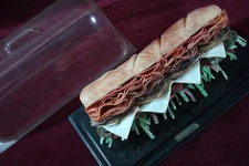 ** VINTAGE GENERAL STORE DELI SANDWICH DISPLAY FAKE FAUX FOOD SUB HOAGIE PROP **