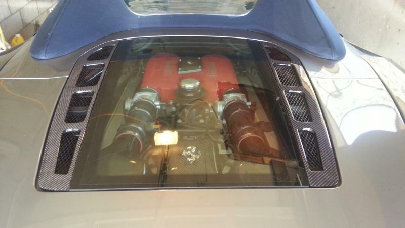 Ferrari 360 Carbon Fiber Rear Window Louvers Spider