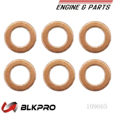 6* Injector Copper Seals Sealing Washers For 9mm Bosch Cummins Dodge Ram 89-98