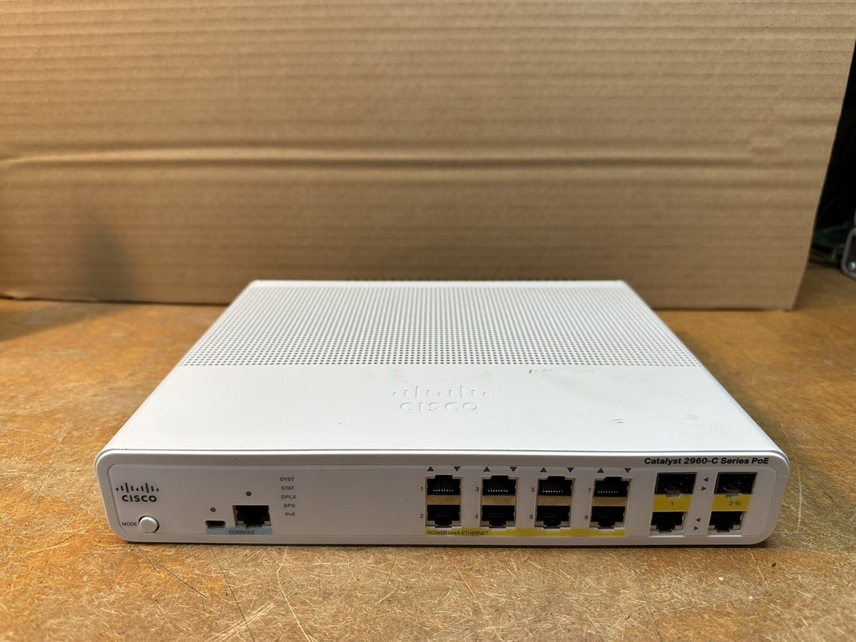 Cisco WS-C2960C-8PC-L Catalyst 2960-C 8 Port PoE Switch | eBay
