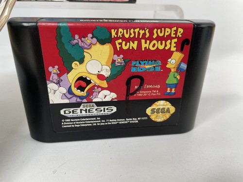 Sega Genesis Krustys Fun Fun House mit den Simpsons Spiel - vollständig - Bild 6 von 14