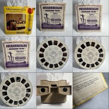 Vintage 1950 Original OBERAMMERGAU Passion Play Viewmaster 3 Reel Set w/Viewer