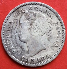 1881H Canada 10 Cents Obverse 1 - VF - Lot#11897