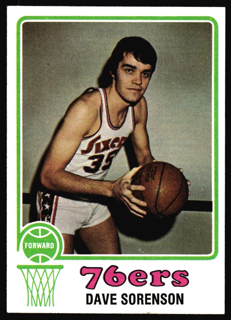 1973 Topps Dave Sorenson    #14 Philadelphia 76ers