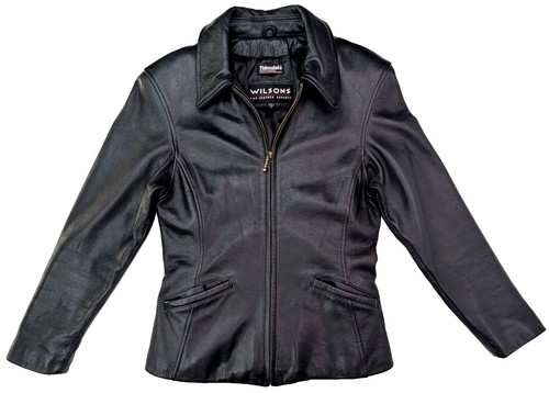 Vintage 90's Wilsons Genuine Leather Jacket w/Zip-Out Vest Liner
