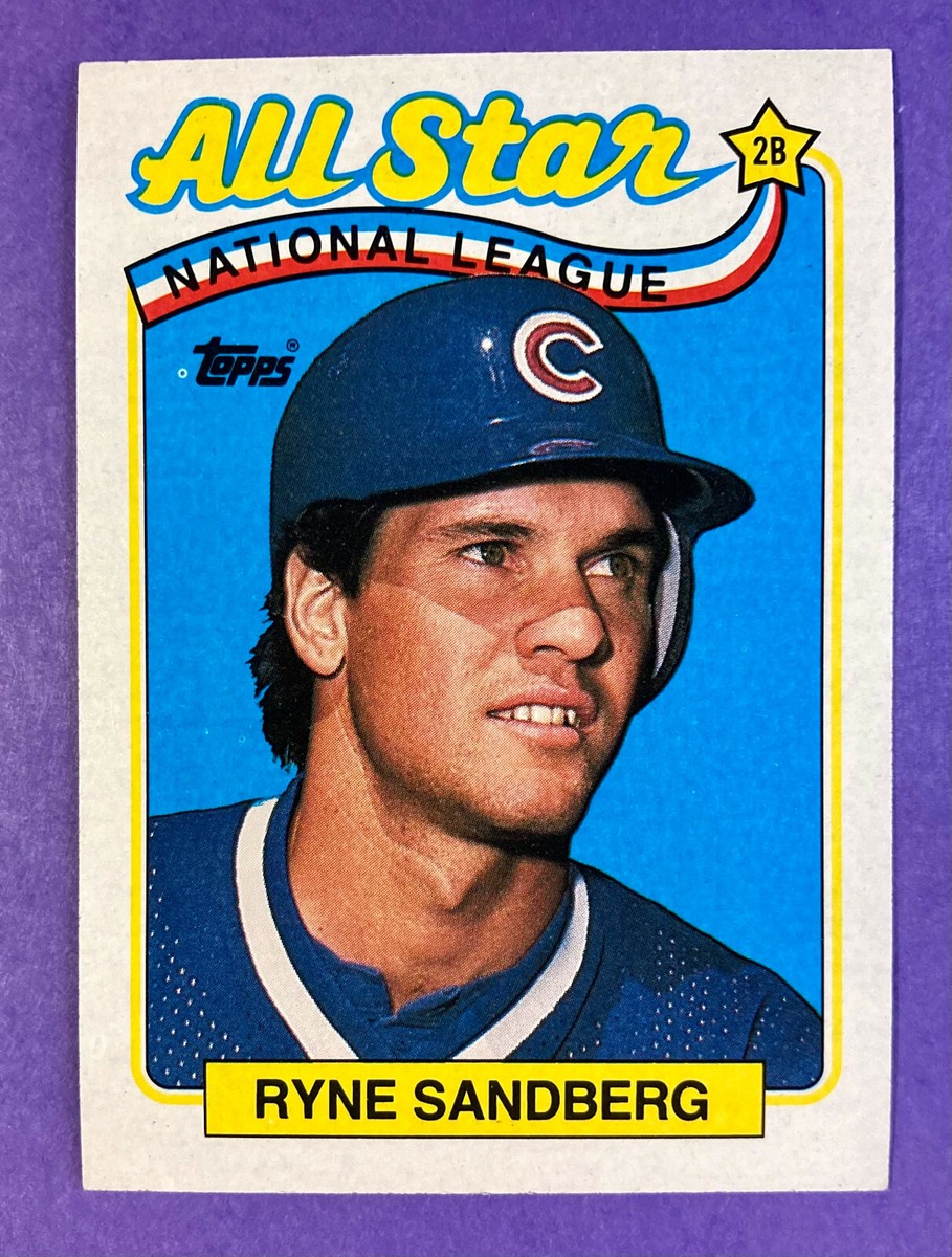 1989 Topps All-Star Ryne Sandberg #387 Baseball Card Chicago Cubs
