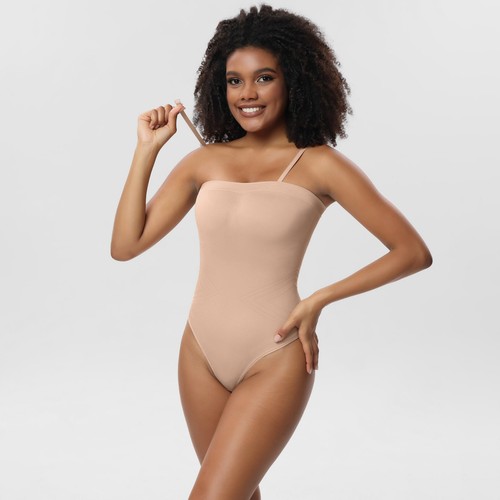 Women Tummy Control Shapewear Thong Seamless Slimming Body ShaperPantiesBodysuit - Picture 6 of 22