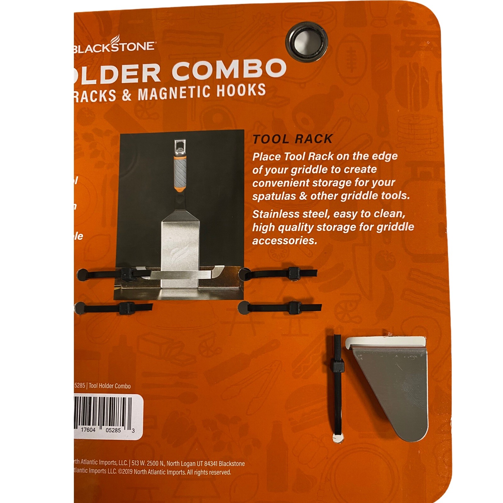 Blackstone Tool Holder Combo Griddle Tool Hook Clamps Grill