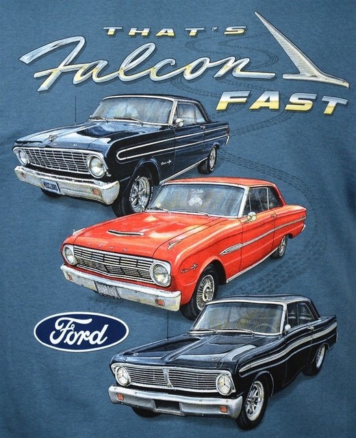Ford Falcon Tshirts 1960 to 1965 100 Cotton Preshrunk Blue eBay