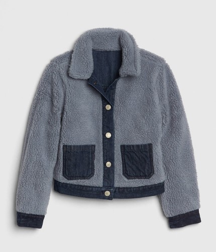 Reversible Sherpa Denim Jacket | eBay