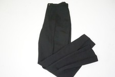 Ralph Lauren Collection Black 100 Wool Leg Opening Zipper Military Pants 12 NEW