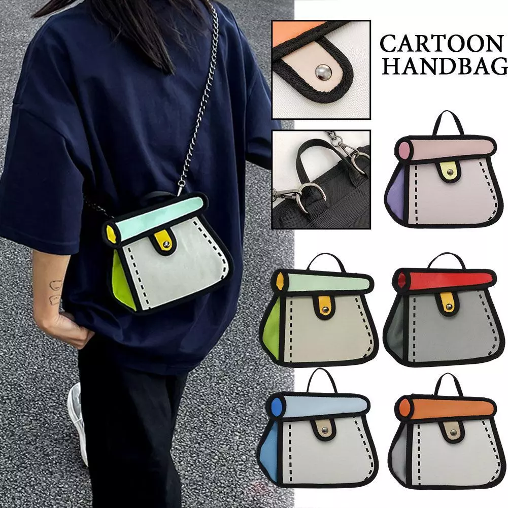 2d cartoon handbag sale