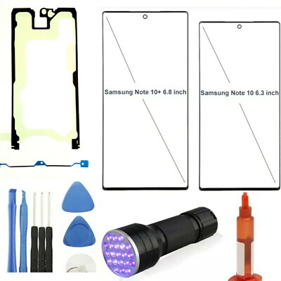 Samsung Galaxy Note 10 Plus Front Screen Glass Lens Replacement Kit Outer Glass