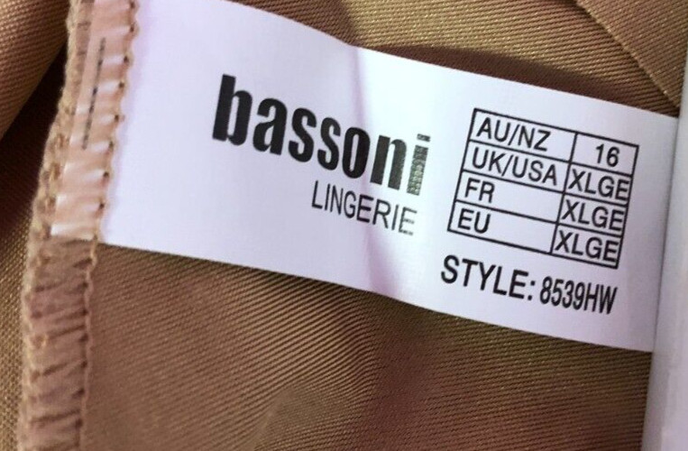 Bassoni Full Brief XL Coffee Full Coverage 8539HM New with Tags image 5