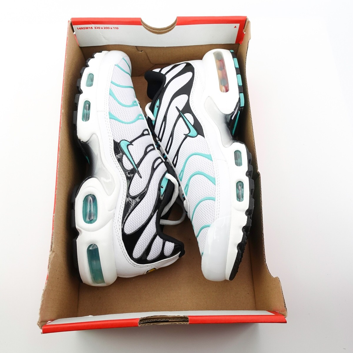 Nike Air Max Plus White Hyper Jade Atmos Sneakers 604133-148  display picture 2