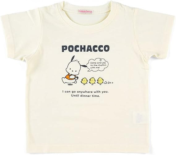 Sanrio Pochacco Quick-Drying T-Shirt Pink 110cm 43.3in | eBay