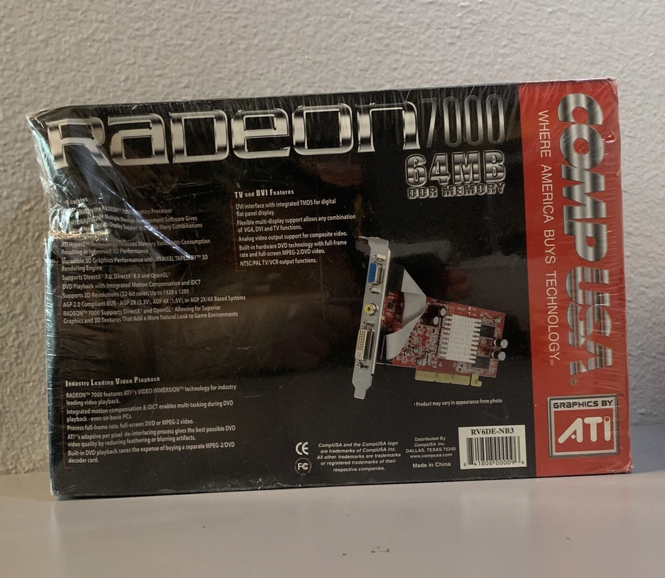 Sealed Radeon 7000 64mb DDR Memory Graphics Card *READ DESCRIPTION* - Image 3 of 3