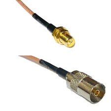 RG316 RP-SMA FEMALE to DVB TV Pal Female RF Cable Rapid-SHIP LOT