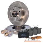 BREMSSCHEIBEN VOLL Ø240 +BREMSBELÄGE HINTEN FÜR RENAULT CLIO 3 GRANDTOUR AB 05