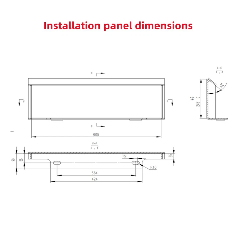 PTO Shaft Dimensional Drawing
