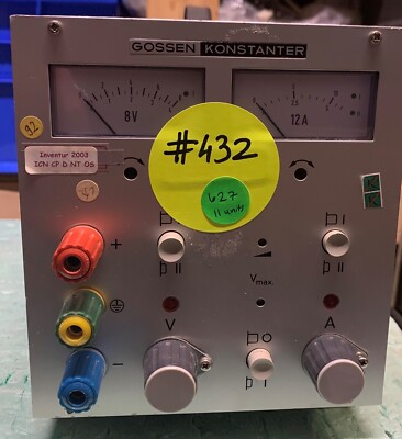 Gossen Konstanter 24K8RU12  DC Power Supply  8V 12A