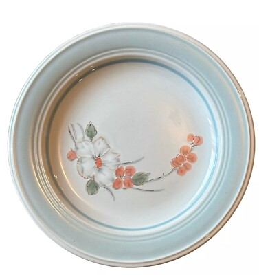 Impressions by Daniele Dessert Plates Riverside Blue Mist Stoneware Lot Set Of 4
