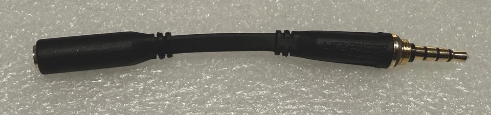 250 GENUINE Lifeproof 3.5MM Male to Female Headphone Adapter FLAT Cable 4in - Image 2 of 4